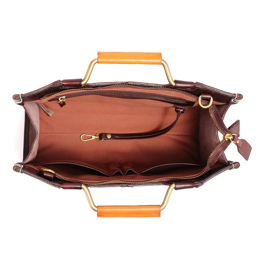 Old Trend Camden Convertible Medium Tote In Brown 100% Cowhide Leather MSRP $218 - Picture 16 of 16